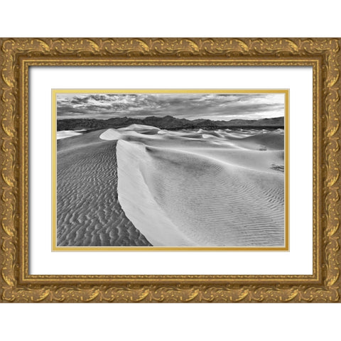 Mesquite Dunes-Death Valley National Park-California Gold Ornate Wood Framed Art Print with Double Matting by Ford, John