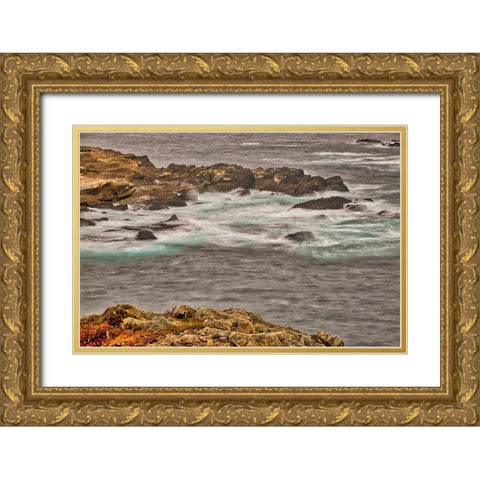 Point Lobos-Carmel-California Gold Ornate Wood Framed Art Print with Double Matting by Ford, John