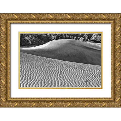 Mesquite Dunes-Death Valley National Park-California Gold Ornate Wood Framed Art Print with Double Matting by Ford, John