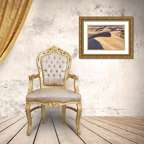 Mesquite Dunes-Death Valley National Park-California Gold Ornate Wood Framed Art Print with Double Matting by Ford, John