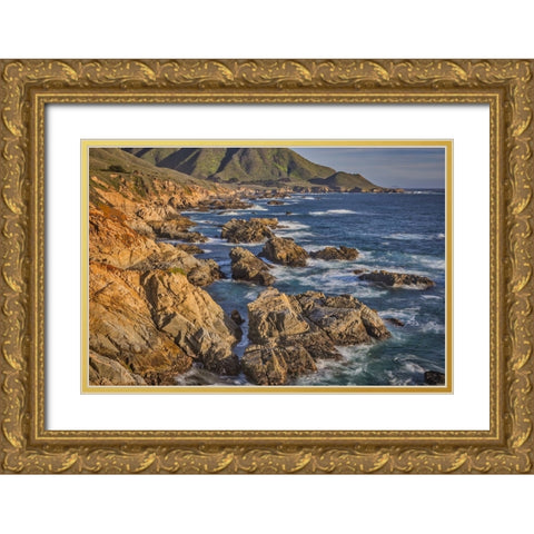 Garapata Beach-Carmel by the Sea-California Gold Ornate Wood Framed Art Print with Double Matting by Ford, John