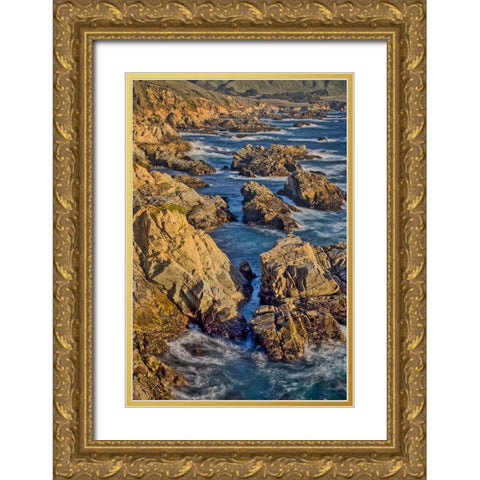 Garapata Beach-Carmel by the Sea-California Gold Ornate Wood Framed Art Print with Double Matting by Ford, John