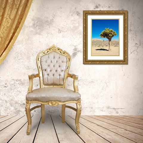 California Joshua Trees Gold Ornate Wood Framed Art Print with Double Matting by Wild, Jamie and Judy