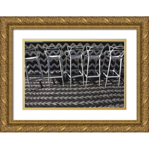 V Palm Springs Hotel-Palm Springs-California Gold Ornate Wood Framed Art Print with Double Matting by Beraldo, Zandina Muench
