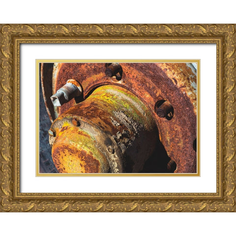 Mission Mine-Old Dale Mining District-Pinto Mountains-California Gold Ornate Wood Framed Art Print with Double Matting by Muench, Zandria