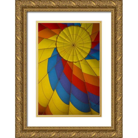 CO, Colorado Springs, Inside a Hot air balloon Gold Ornate Wood Framed Art Print with Double Matting by Grall, Don