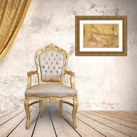 CO, Canyon Pintado Historic District, Pictographs Gold Ornate Wood Framed Art Print with Double Matting by Paulson, Don