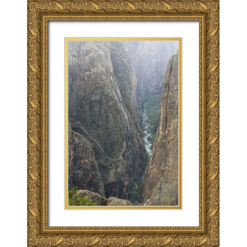 Colorado, Gunnison NP Scenic in Black Canyon Gold Ornate Wood Framed Art Print with Double Matting by Paulson, Don