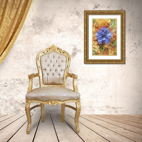 Colorado, Lafayette Abstract Water bubbles Gold Ornate Wood Framed Art Print with Double Matting by Bush, Marie