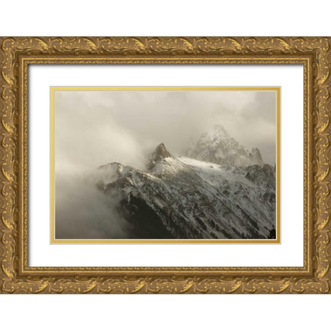 Colorado, Sneffels Range Clouds over Mt Sneffels Gold Ornate Wood Framed Art Print with Double Matting by Grall, Don