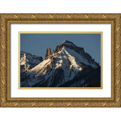 Colorado, Uncompahgre NF Sunrise on Turret Ridge Gold Ornate Wood Framed Art Print with Double Matting by Grall, Don