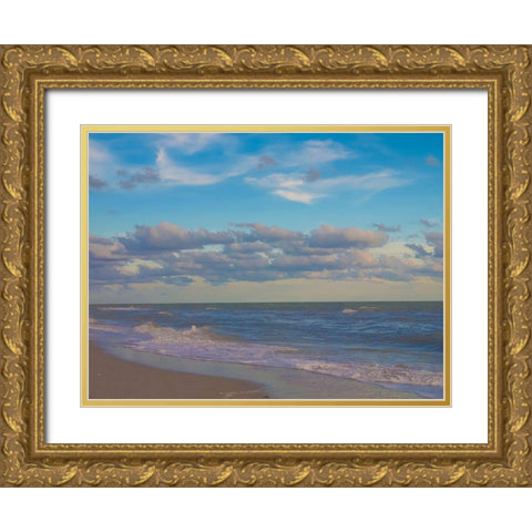 Beach-Sanibel Island-Florida-USA Gold Ornate Wood Framed Art Print with Double Matting by Miller, Anna