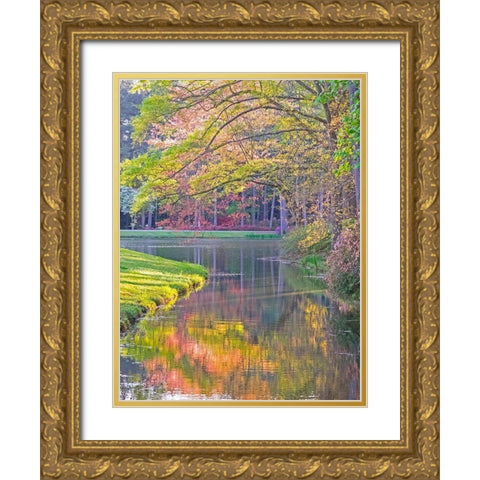 Georgia-Callaway gardens springtime Gold Ornate Wood Framed Art Print with Double Matting by Gulin, Sylvia