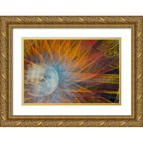 Indiana, Indianapolis, State Fair Ferris wheel Gold Ornate Wood Framed Art Print with Double Matting by Kaveney, Wendy