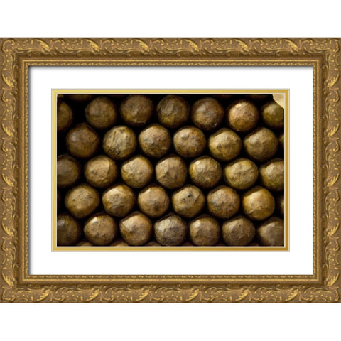 Louisiana, New Orleans Abstract of cigars Gold Ornate Wood Framed Art Print with Double Matting by Kaveney, Wendy