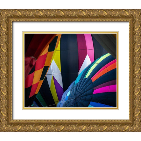 Mass Ascension Albuquerque International Balloon Fiesta-Albuquerque-New Mexico Gold Ornate Wood Framed Art Print with Double Matting by Pryor, Maresa