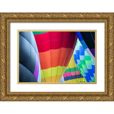 Mass Ascension Albuquerque International Balloon Fiesta-Albuquerque-New Mexico Gold Ornate Wood Framed Art Print with Double Matting by Pryor, Maresa
