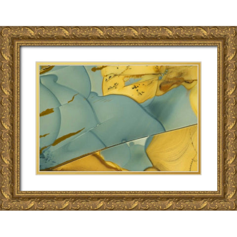 Oregon, Owyhee River Valley Morrisonite Jasper Gold Ornate Wood Framed Art Print with Double Matting by Kirkland, Dennis