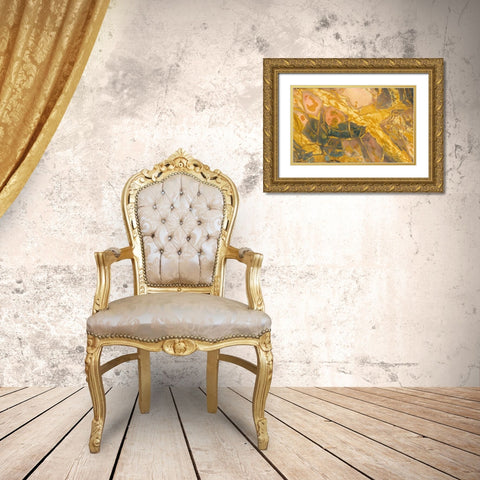 Oregon, Owyhee River Valley Morrisonite Jasper Gold Ornate Wood Framed Art Print with Double Matting by Kirkland, Dennis