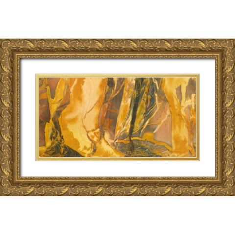 Oregon, Owyhee River Valley Morrisonite Jasper Gold Ornate Wood Framed Art Print with Double Matting by Kirkland, Dennis