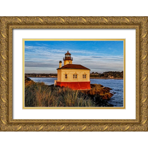 USA-Oregon-Bandon-Beach Gold Ornate Wood Framed Art Print with Double Matting by Restuccia, Joe III