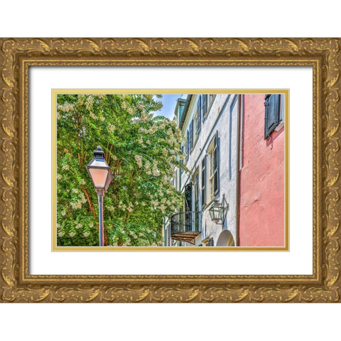 Usa-South Carolina-Charleston Gold Ornate Wood Framed Art Print with Double Matting by Looney, Hollice