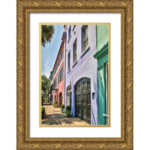 Usa-South Carolina-Charleston Gold Ornate Wood Framed Art Print with Double Matting by Looney, Hollice