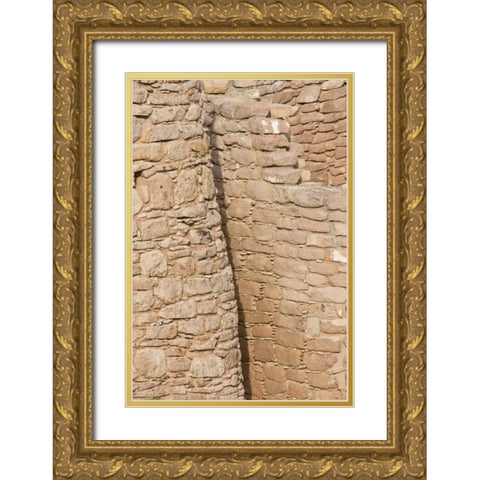 UT, Little Ruin Canyon Hovenweeps Twin Towers Gold Ornate Wood Framed Art Print with Double Matting by Grall, Don