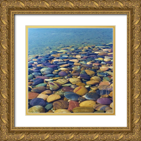 USA, Utah Colorful rocks in Lake Powell Gold Ornate Wood Framed Art Print with Double Matting by Paulson, Don
