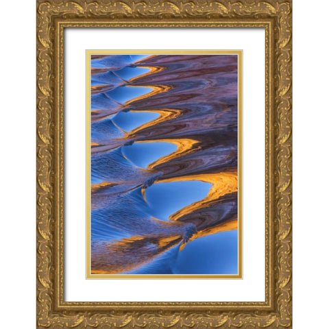 Utah, Glen Canyon Reflection in Lake Powell Gold Ornate Wood Framed Art Print with Double Matting by Paulson, Don