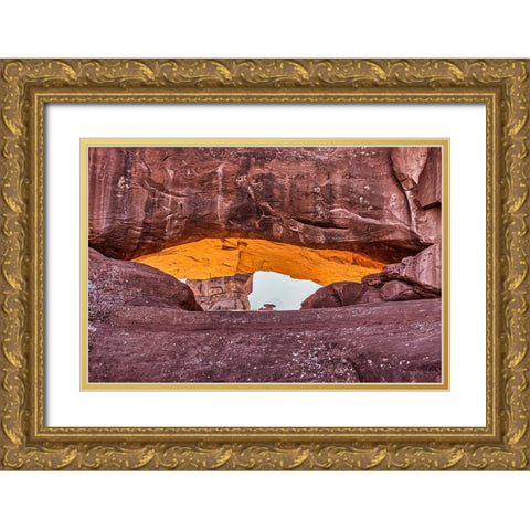 Dead Horse Point-Canyonlands National Park-Utah Gold Ornate Wood Framed Art Print with Double Matting by Ford, John