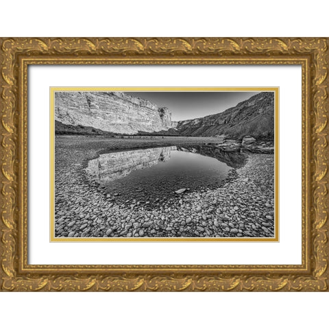 Pool-Colorado River-Moab-Utah Gold Ornate Wood Framed Art Print with Double Matting by Ford, John
