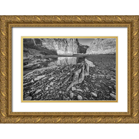 Pool-Colorado River-Moab-Utah Gold Ornate Wood Framed Art Print with Double Matting by Ford, John