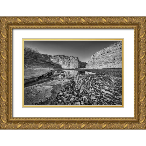Pool-Colorado River-Moab-Utah Gold Ornate Wood Framed Art Print with Double Matting by Ford, John