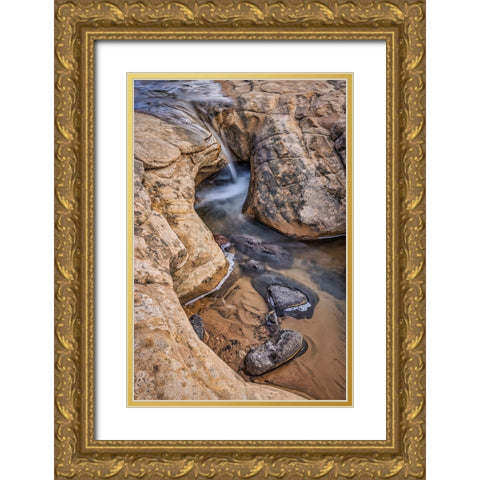 Whirlpools-Escalante-Utah Gold Ornate Wood Framed Art Print with Double Matting by Ford, John