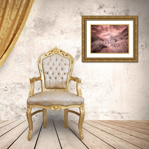 USA-Utah-Infrared of backroad in the Logan Pass area Gold Ornate Wood Framed Art Print with Double Matting by Eggers, Terry