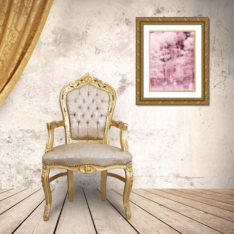 USA-Utah-Aspen Grove in infrared of the Logan Pass area Gold Ornate Wood Framed Art Print with Double Matting by Eggers, Terry