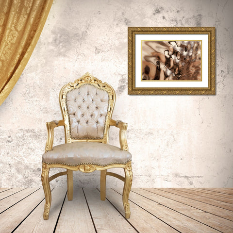 Utah, Glen Canyon NRA Boat wake patterns Gold Ornate Wood Framed Art Print with Double Matting by Paulson, Don