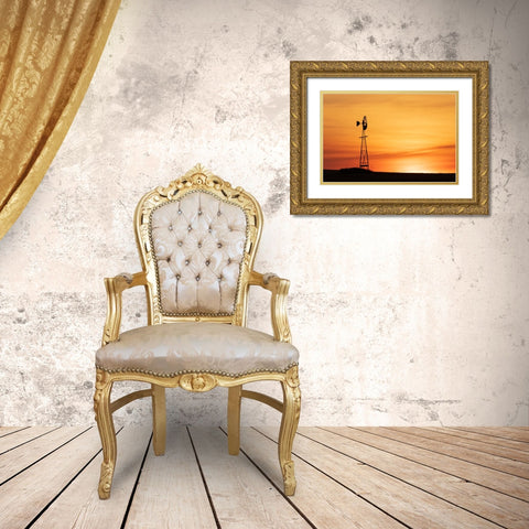 USA- Washington State- Whitman County- Palouse Gold Ornate Wood Framed Art Print with Double Matting by Wilson, Emily M.