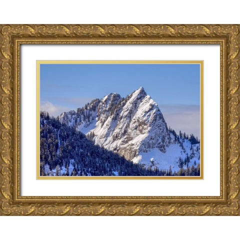 Washington State-Central Cascades Bessemer Mountain Gold Ornate Wood Framed Art Print with Double Matting by Wild, Jamie and Judy