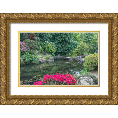 Washington State-Seattle Kubota Garden Gold Ornate Wood Framed Art Print with Double Matting by Tilley, Rob
