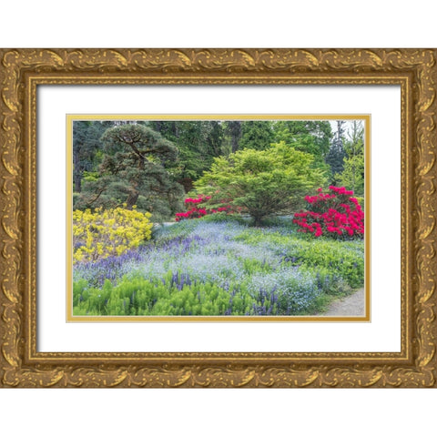 Washington State-Seattle Kubota Garden Gold Ornate Wood Framed Art Print with Double Matting by Tilley, Rob