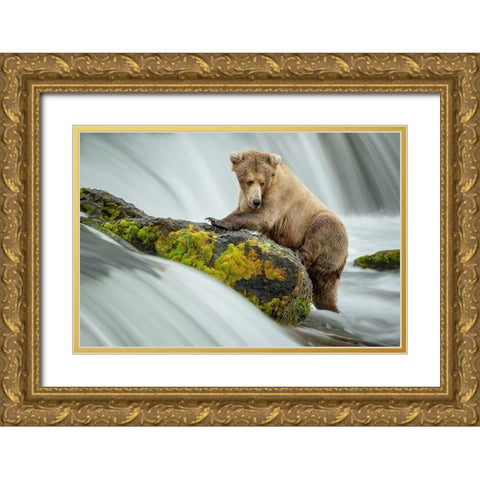 Left Wanting Gold Ornate Wood Framed Art Print with Double Matting by Doyle, Renee