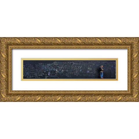 Return To School In Weightlessness... Gold Ornate Wood Framed Art Print with Double Matting by Dufour, Thierry