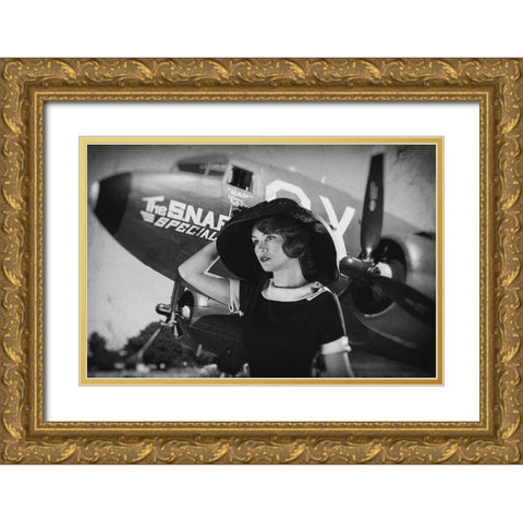 Spirit Of Adventure Gold Ornate Wood Framed Art Print with Double Matting by Allicot, Manu