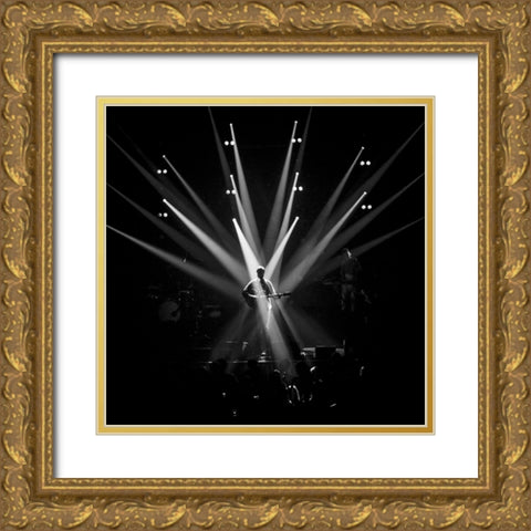 Crossfire Gold Ornate Wood Framed Art Print with Double Matting by Samuelsson, Anders