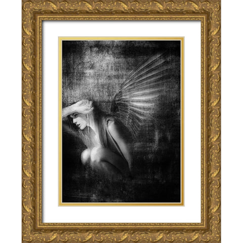 Exile Gold Ornate Wood Framed Art Print with Double Matting by Hummel, Jeffrey