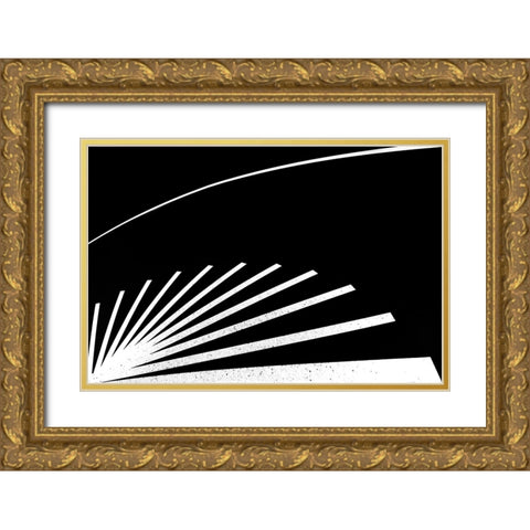 DonT Walk On The Cracks.... Gold Ornate Wood Framed Art Print with Double Matting by Wride, Linda