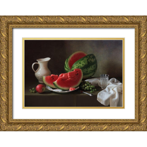 Di Ddn?Dpn?Dmdandfrac34;Dandfrac14; Gold Ornate Wood Framed Art Print with Double Matting by Skorokhod, Tatyana