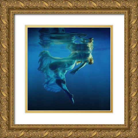Symphony Gold Ornate Wood Framed Art Print with Double Matting by Laudin, Dmitry